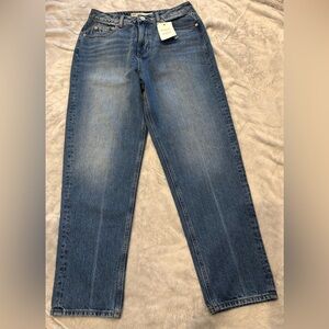 ASOS Denim Women’s High Rise Jeans 30x30 Straight Leg Medium Wash NWT